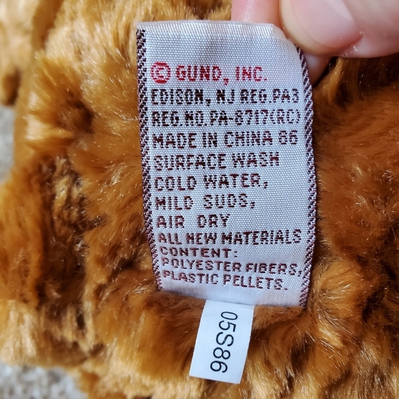 Vintage GUND Hobart Brown Bear Plush. 1986 . 16" - Picture 8 of 8